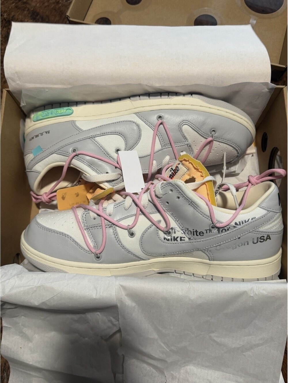 NIKE DUNK LOW X OFF WHITE ' Lot 9 of 50 ’ DM1602-109 Size 13 New DeadStock OG